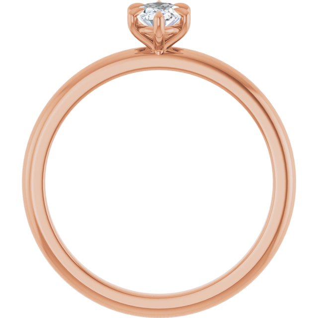 oval-10K Rose gold