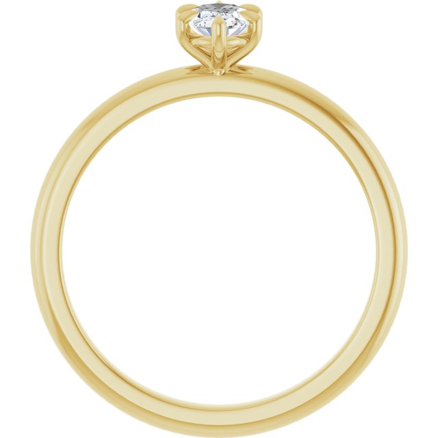 oval-14K Yellow gold