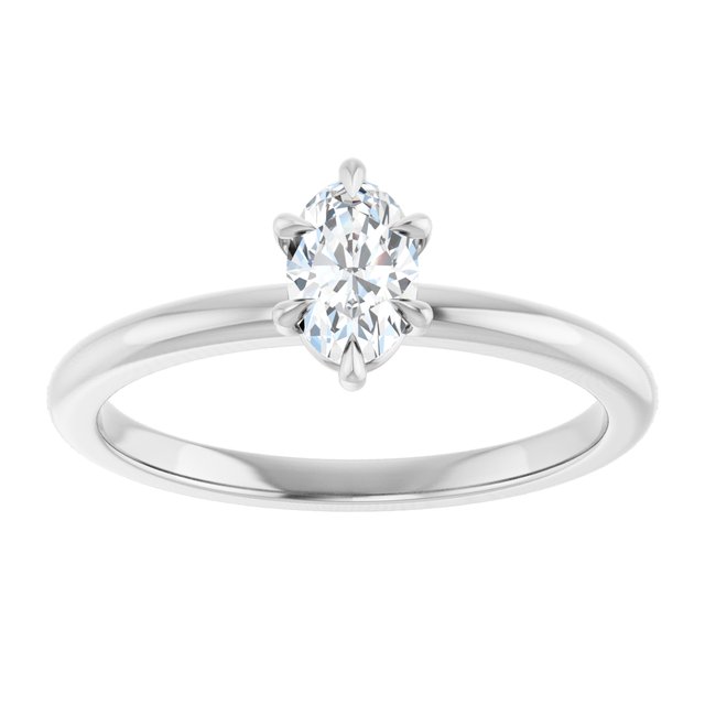 oval-10K White gold