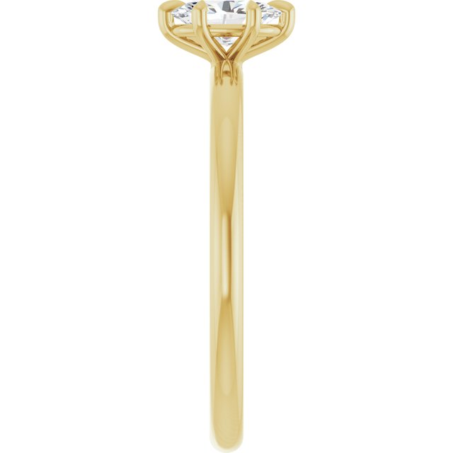 oval-10K Yellow gold