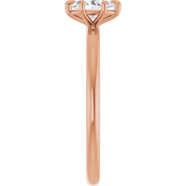 oval-10K Rose gold