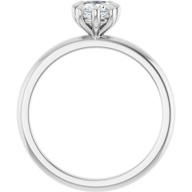 cushion-14K White gold