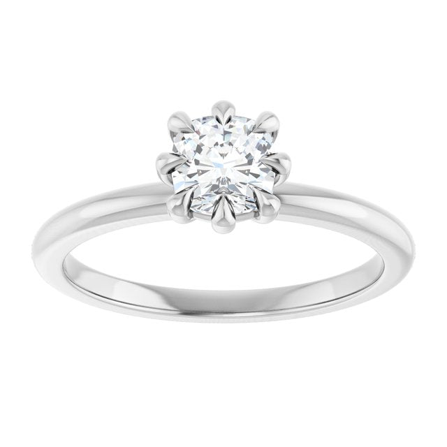 cushion-14K White gold