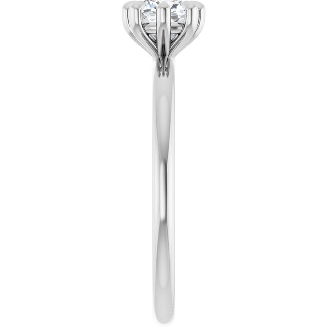 cushion-14K White gold