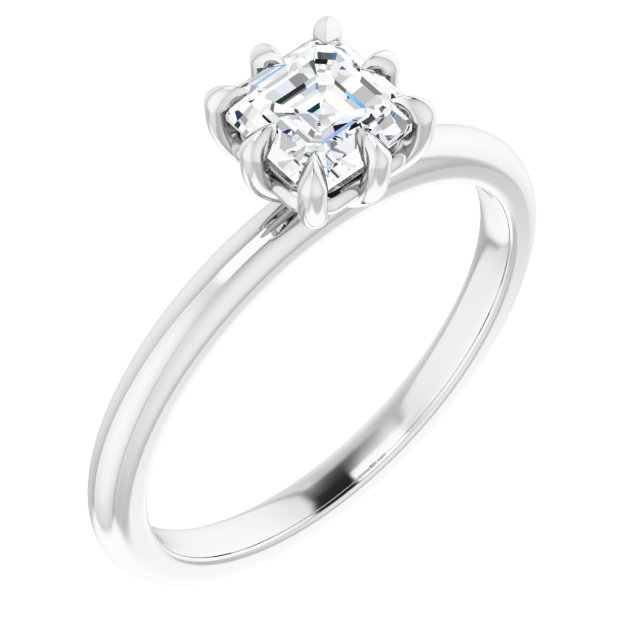asscher-10K White gold