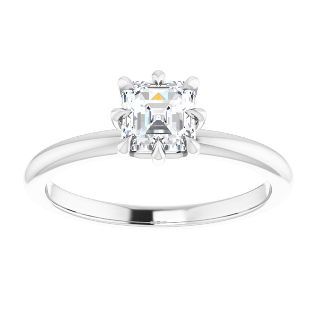 asscher-10K White gold