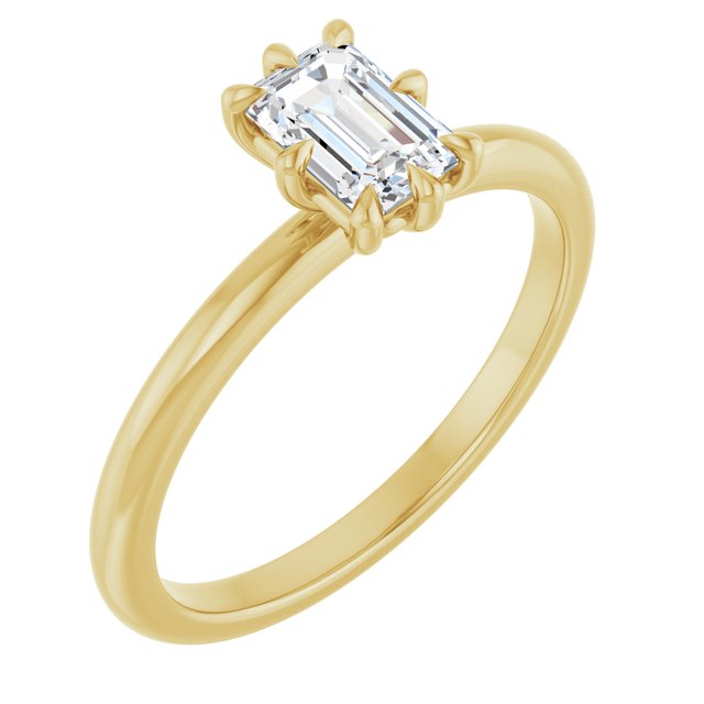 emerald-14K Yellow gold