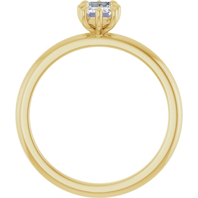 emerald-14K Yellow gold