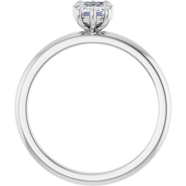 emerald-14K White gold