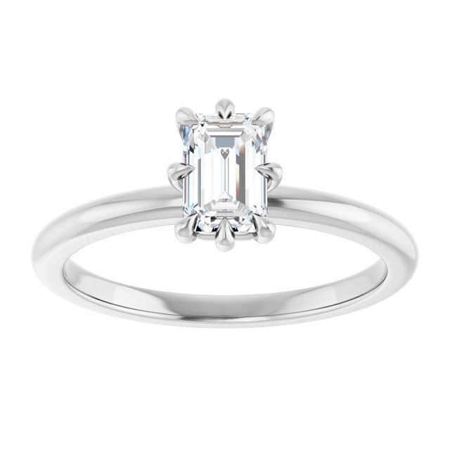 emerald-10K White gold