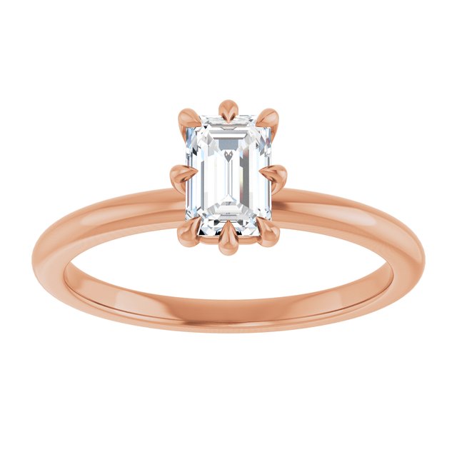 emerald-18K Rose gold