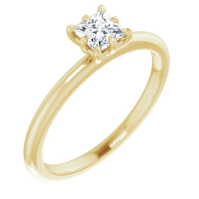 square-14K Yellow gold