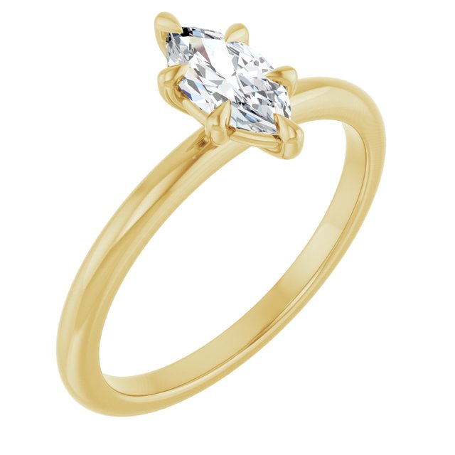 marquise-14K Yellow gold