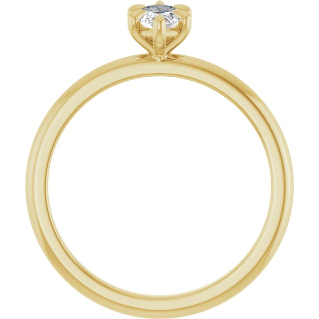 marquise-10K Yellow gold