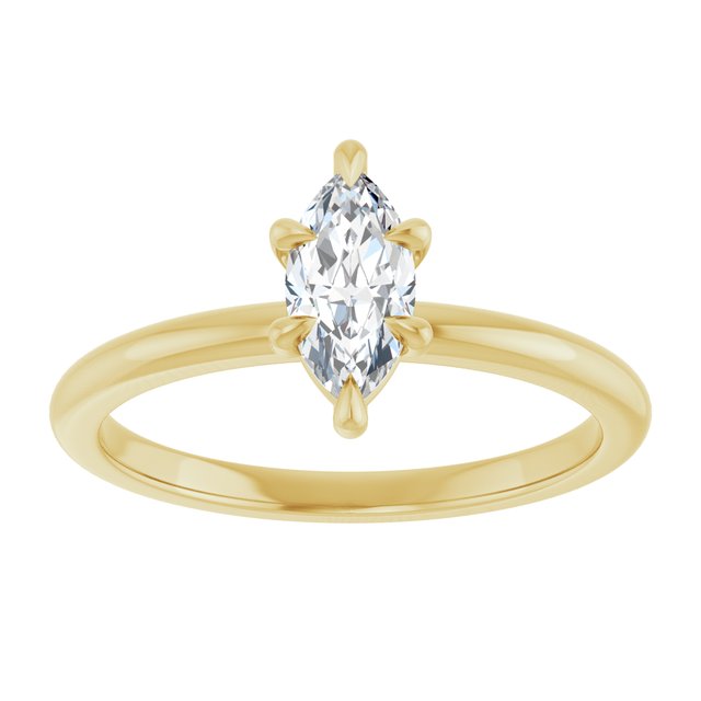 marquise-10K Yellow gold
