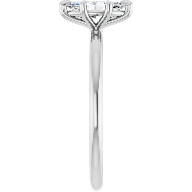 marquise-10K White gold