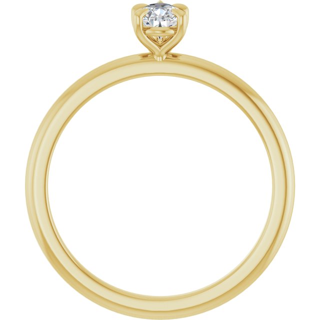 pear-14K Yellow gold