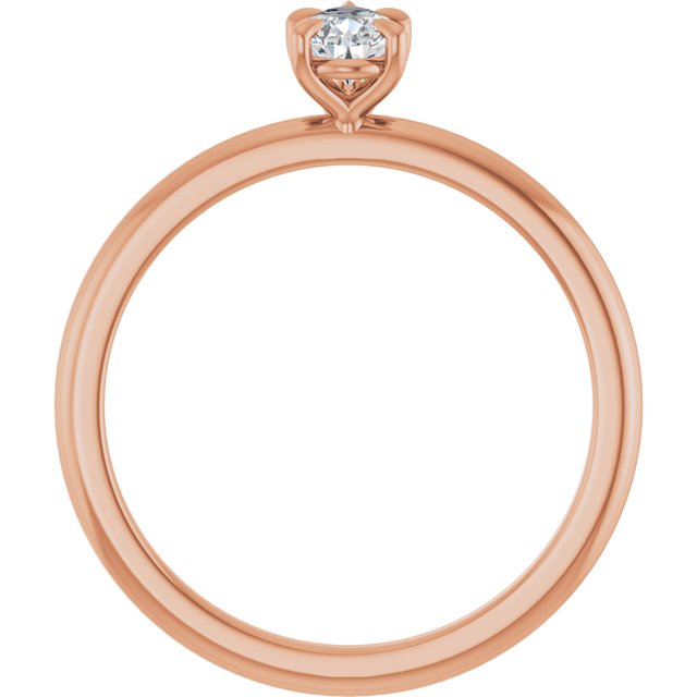 pear-18K Rose gold