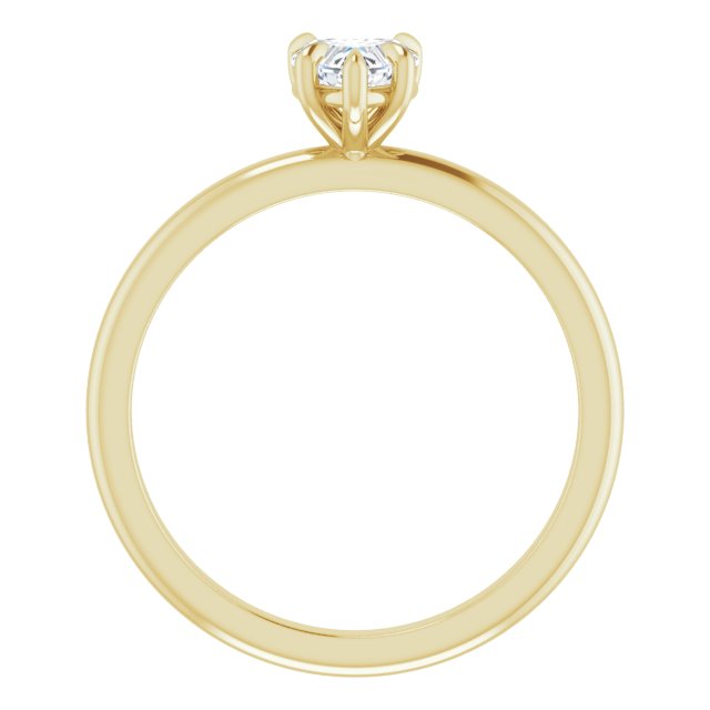 heart-10K Yellow gold