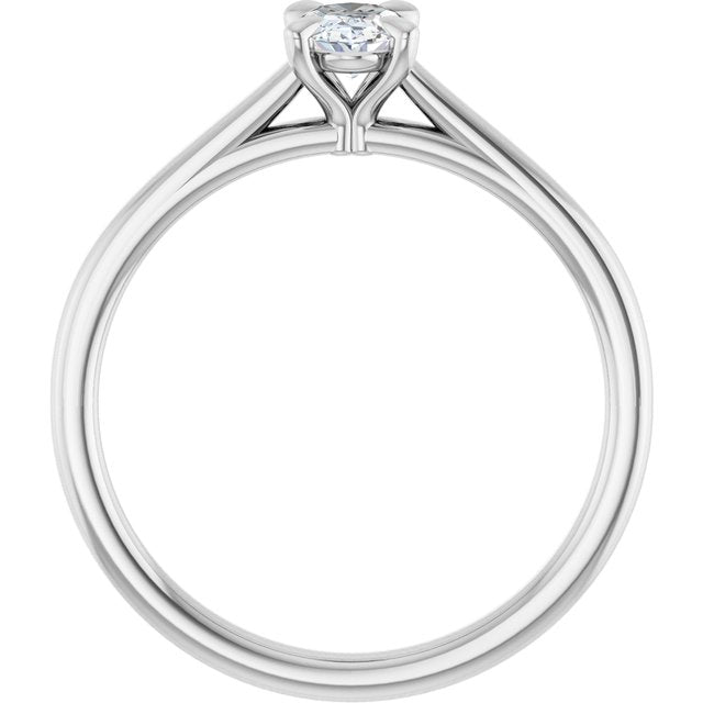 oval-10K White gold