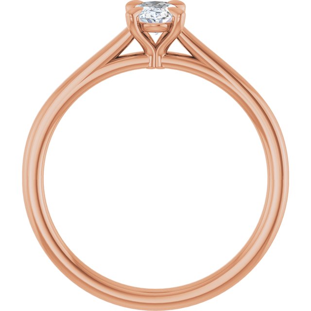 oval-18K Rose gold