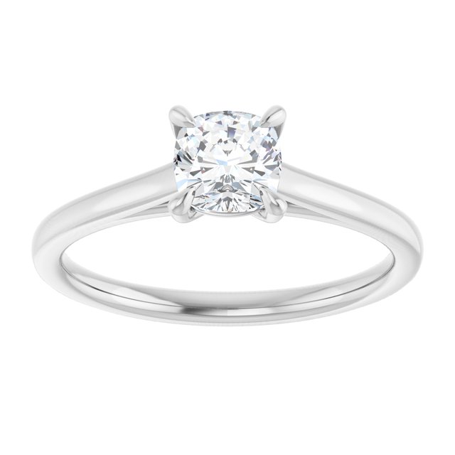cushion-18K White gold