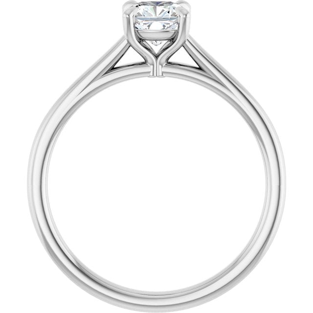cushion-18K White gold