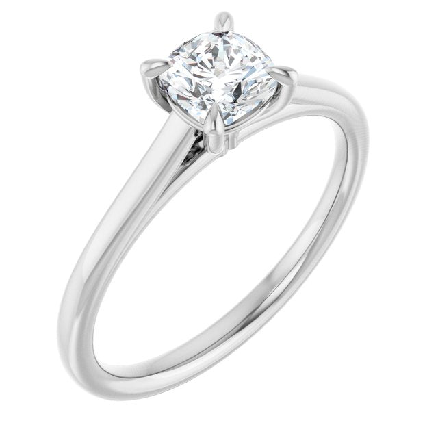 cushion-14K White gold