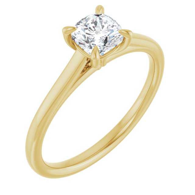 cushion-10K Yellow gold
