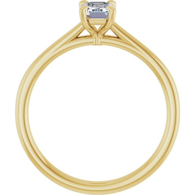 emerald-14K Yellow gold