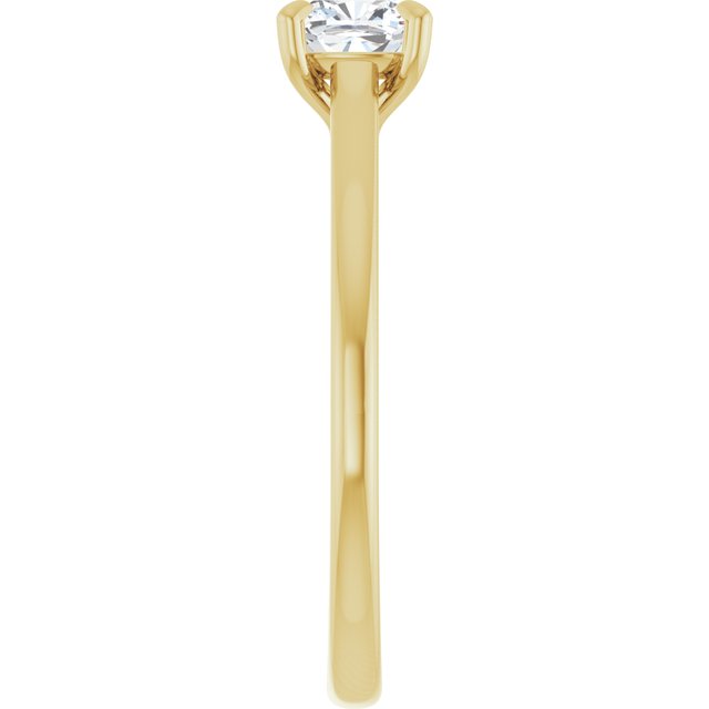 cushion-14K Yellow gold