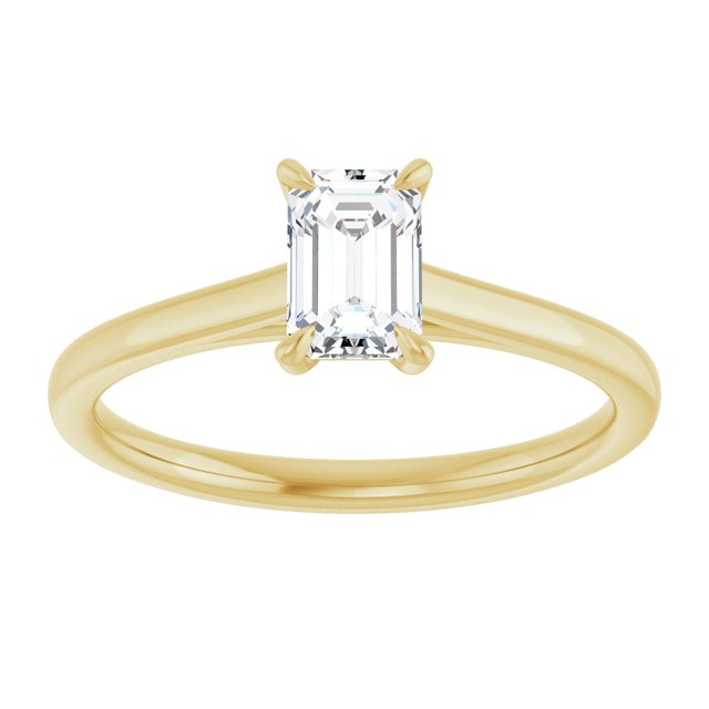 emerald-14K Yellow gold