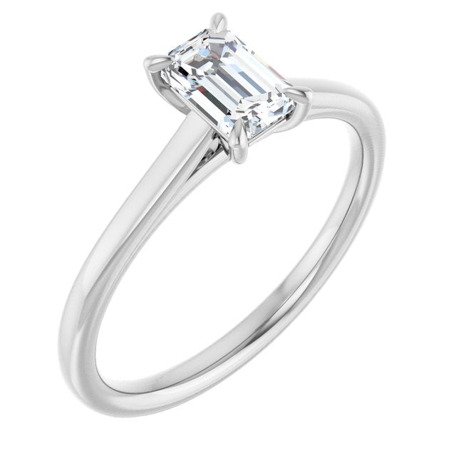 emerald-14K White gold