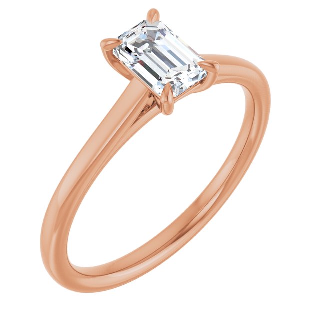 emerald-18K Rose gold