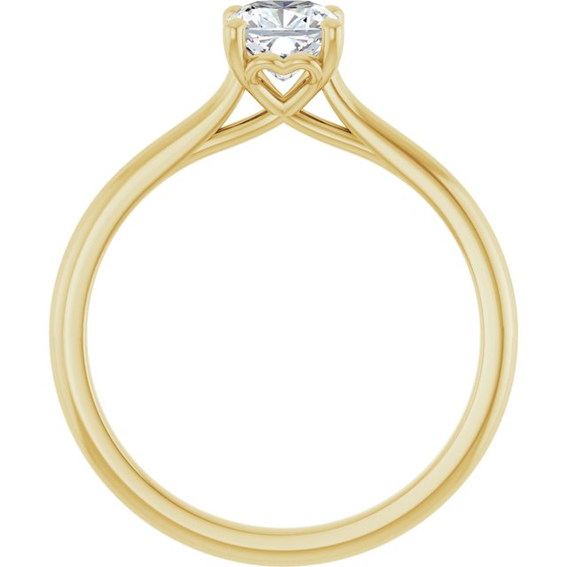 cushion-18K Yellow gold