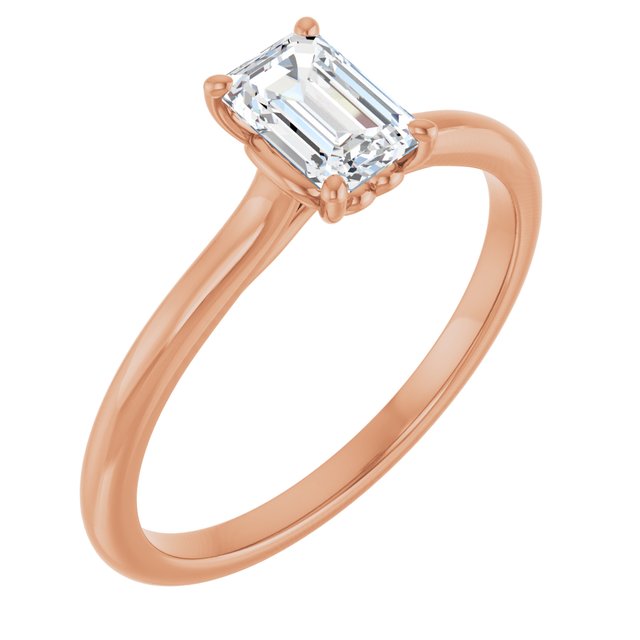 emerald-18K Rose gold