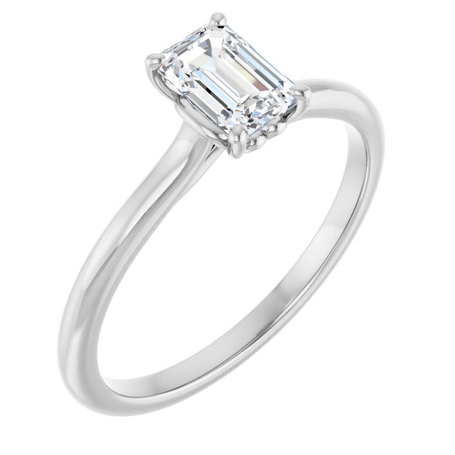 emerald-14K White gold