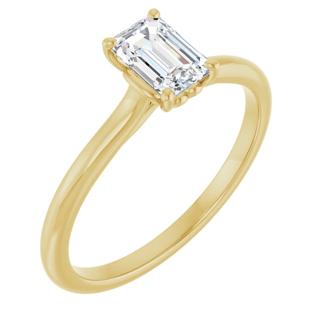 emerald-18K Yellow gold