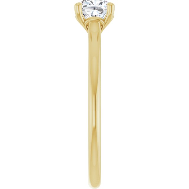 cushion-14K Yellow gold