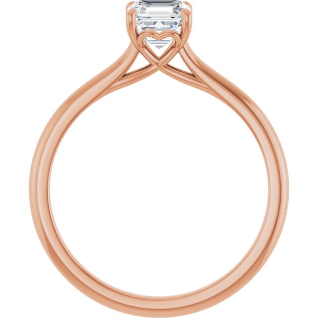 asscher-18K Rose gold