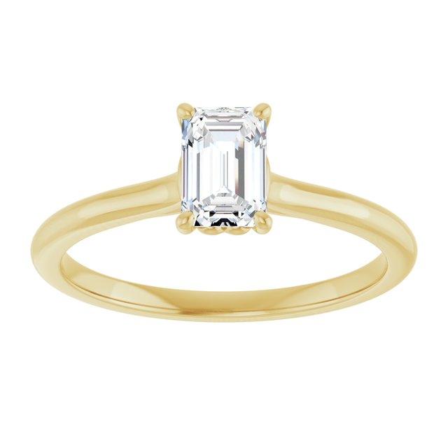 emerald-10K Yellow gold
