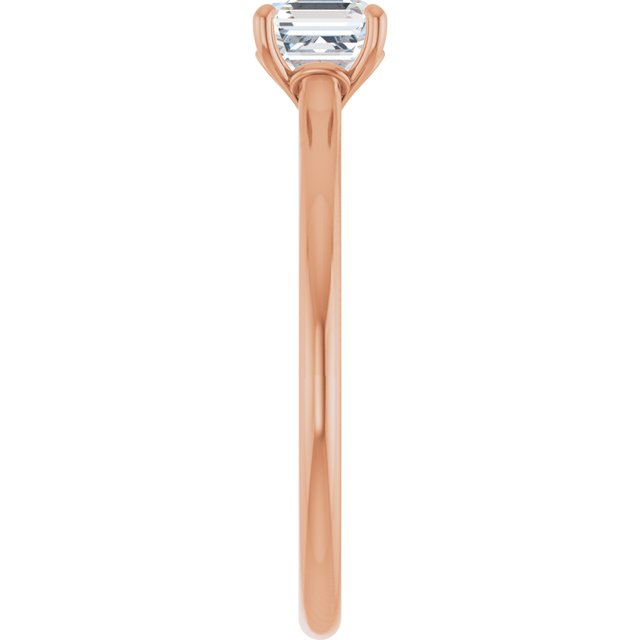 asscher-18K Rose gold