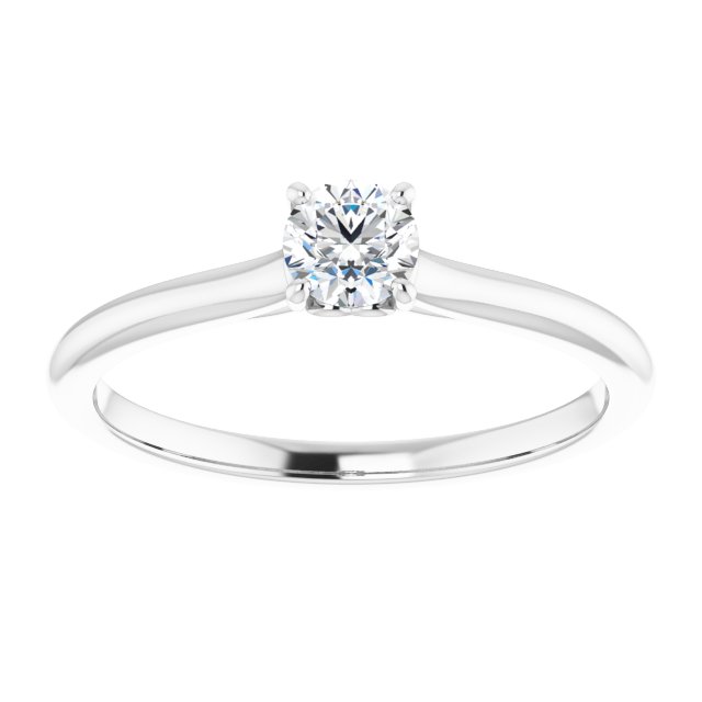 round-14K White gold