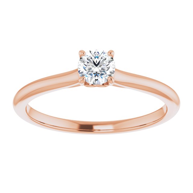 round-10K Rose gold