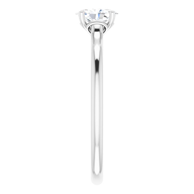 oval-14K White gold