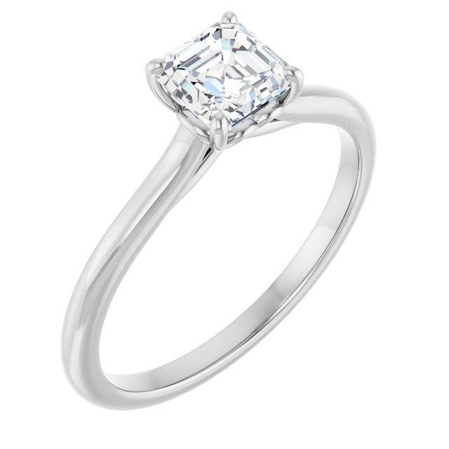 asscher-18K White gold