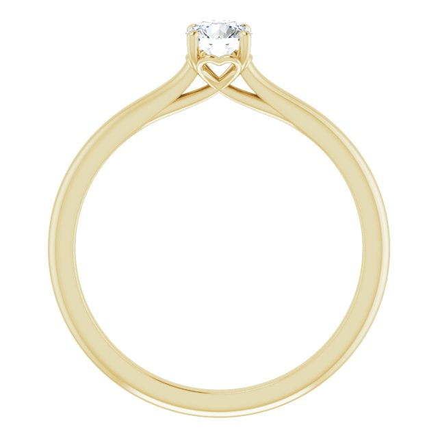 round-18K Yellow gold