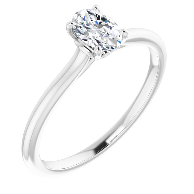 oval-10K White gold