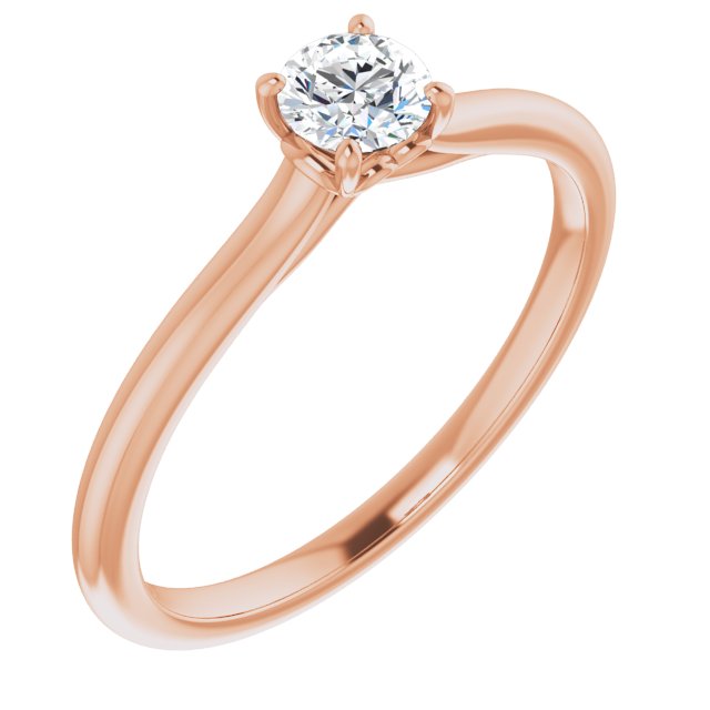 round-10K Rose gold