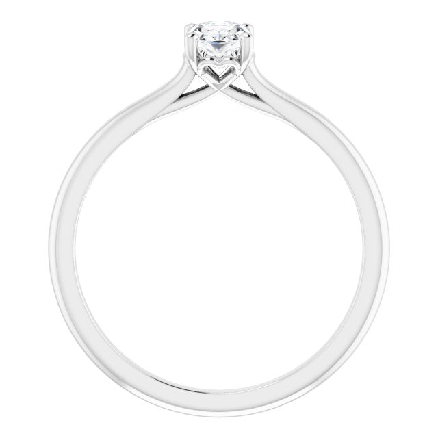oval-10K White gold
